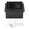 Desktop Socket Dual USB Port Bounce Table Power Strip Waterproof Connection Box Desktop Outlet  Standard