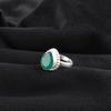 Green Onyx Gemstone 925 Sterling Silver Jewelry Handmade Pear Design Ring For Wife RR-77-17