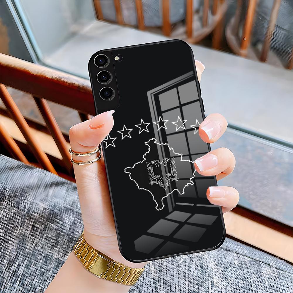 

Albania Logo Phone Case For Samsung A25 A13 A33 5G A54 A36 A35 A56 A52 A14 Shockproof Glass Cover Samsung A23