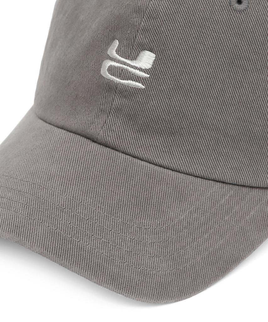 Eondeokeonteulol Four Seasons Cotton Logo Embroidered Basic Soft Top Unisex Ball Cap Uc / Washed B B / Charcoal