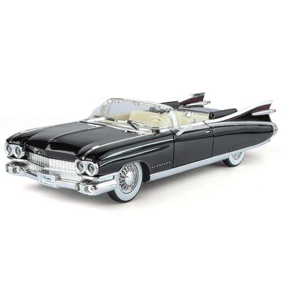 1/24 Cadillac Eldorado Giocattolo Vintage Retro per Bambini Modello Miniatura in Metallo pressofuso Pull Back Suono & Luce Collezione Regalo Ragazzi