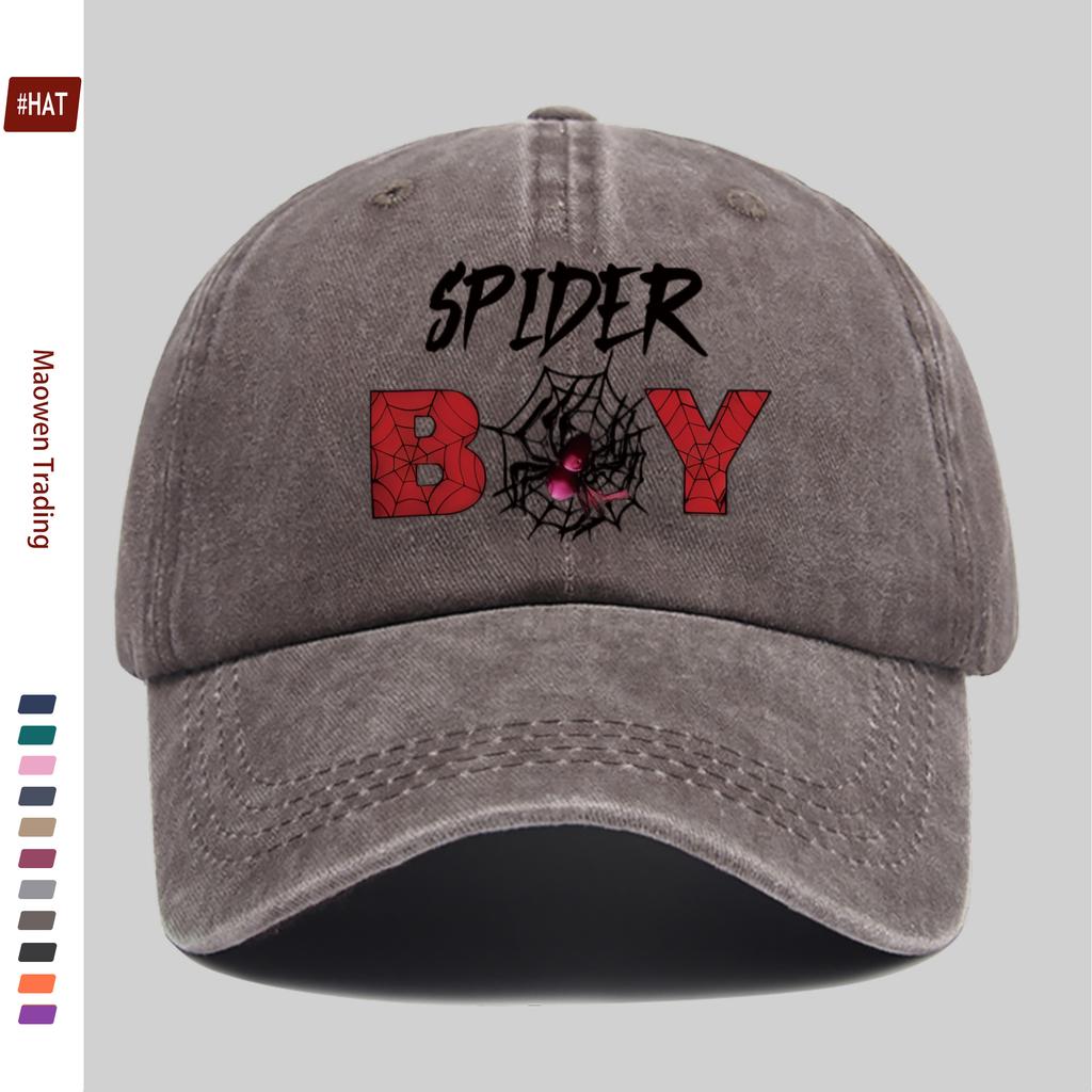 Pc Cool Spider Print Pattern Baseball Cap Street HipHop Fashion Decor Hat Truck Driver Papa Cap Comfortable Lightweight Acc