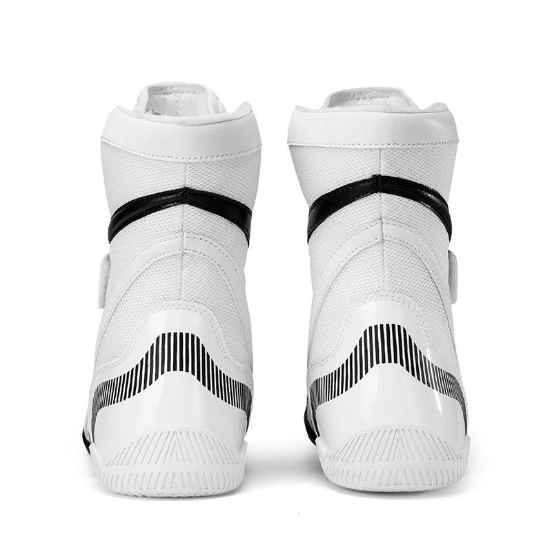 Professional Lightweight Boxing Wrestling Shoes Men's Sports Training Sneakers Large Size Black White Gym Outdoor Male