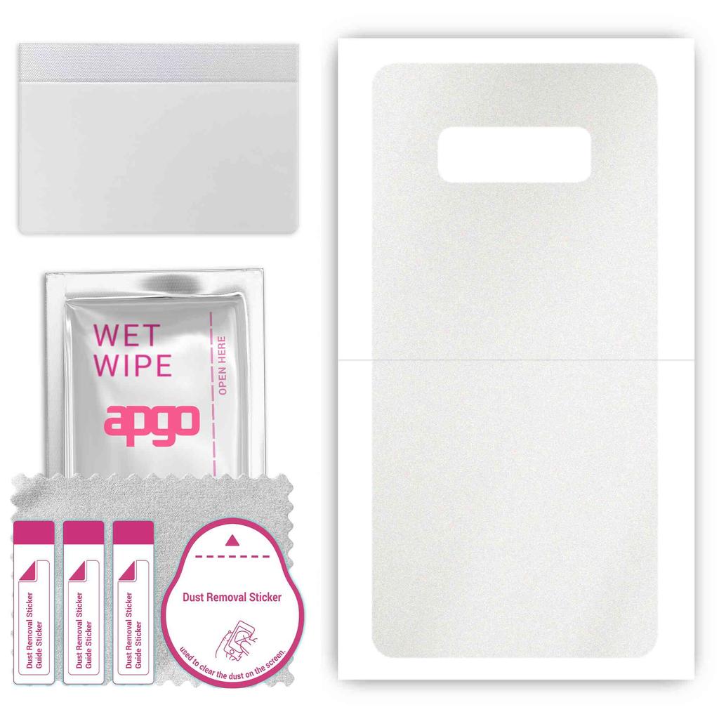 apgo Schutz-Skin-Aufkleber für die Rückseite, kompatibel mit Samsung Galaxy Note 8, Wrap-Folie, Folie, Vinyl - Muster Matt Transparent