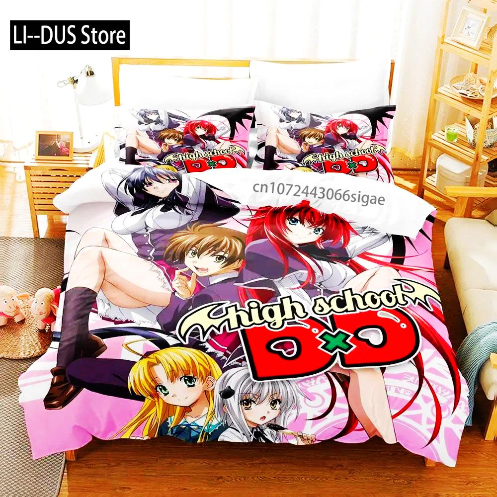 2024 Anime Adult Boys Bedspread Single Double Queen King Size To Love Ru Duvet Cover Bed Set Quilt Cover Pillowcase