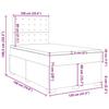 VidaXL Sommier à lattes de lit avec matelas rose 120x190 cm velours 3290875