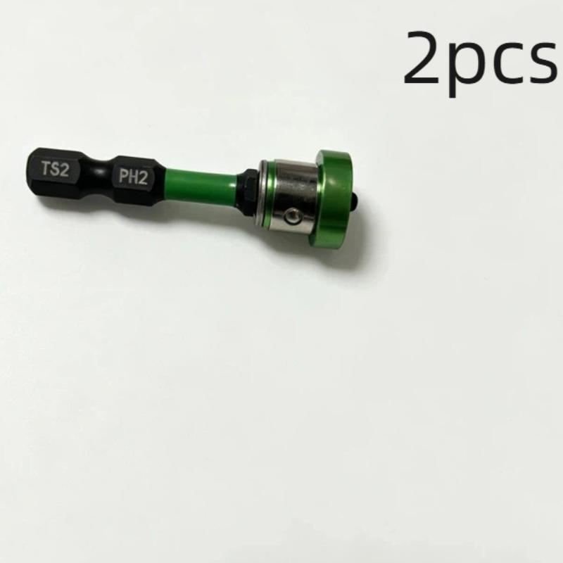 1/2/3 ks Magnetický polohovací šroubovák s držákem bitů Ph2, šestihranný dřík 1/4", lokátor pro sádrokartonové šrouby, hlavy šroubováků