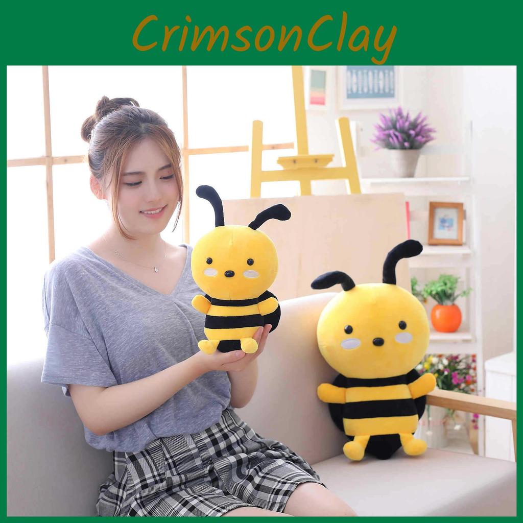 Cute Bee Cartoon Plush Toy Adorable Sleep Companion Girls Kids Birthday Gift
