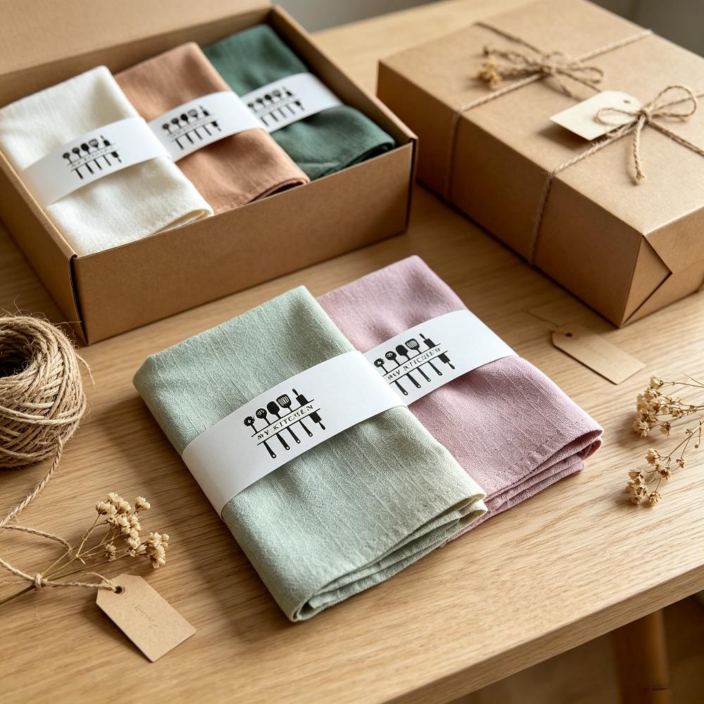 4PCS Rustic Cloth Napkins Cotton Linen Dinner Serviettes Solid Color Washable Table Napkins for Wedding Party Feast Home Decor