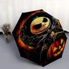 Nightmare Before Christmas Themed Automatic Opening and Closing Umbrella, Brightly Colored 8-rib Portable Umbrella, Suitable for Men and Women, A Perf