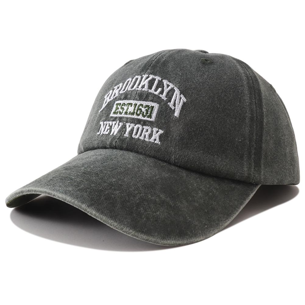 Neue Retro Vintage Gewaschene Baumwolle Brooklyn Stickerei Baseballkappe Unisex Outdoor Sonnenschutz Weiche Kopfbedeckungen Für Männer Frauen Adjustable gray