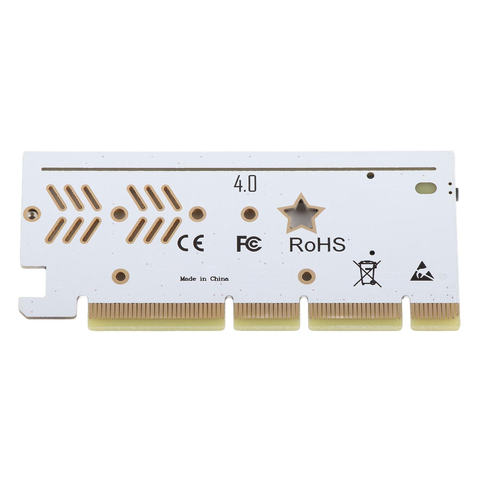 

M.2 NVMe SSD до адаптера PCIe 64 Гбіт/с PCIe 4.0 18 RGB Mode Plug and Play Карта адаптера M.2 PCIe для
