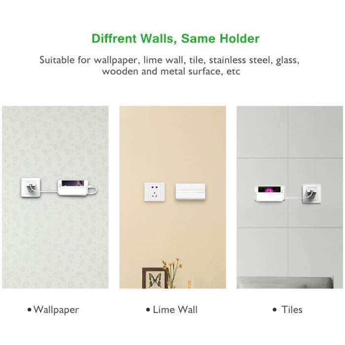 Support Téléphone - UGREEN - Mural Auto Adhésif - Compatible iPhone 12 - Plastique - Installation sans forage