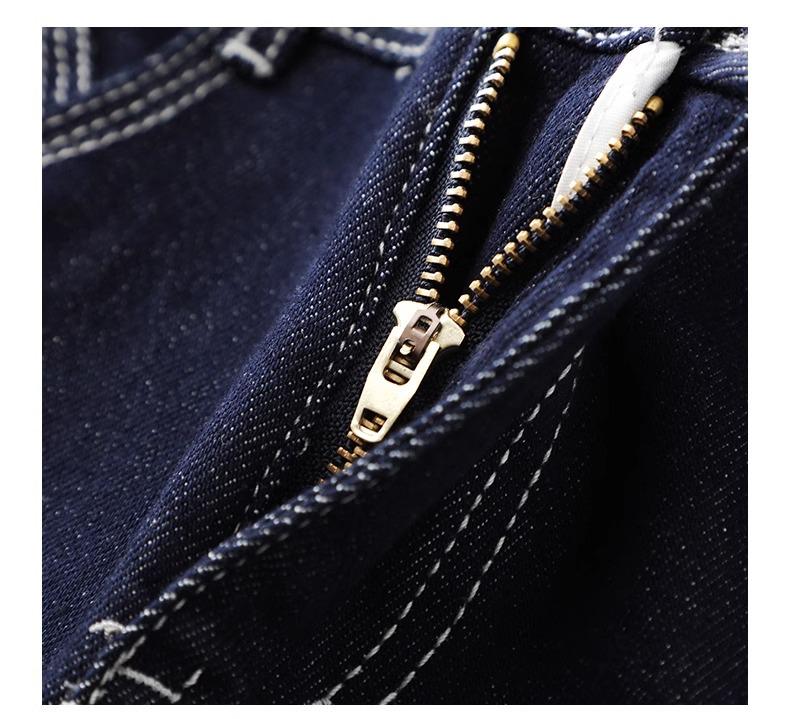 Women's Dark Blue High Waist Petite Retro Wide Leg Jeans - 2025 Spring & Autumn Collection