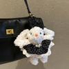 Adorable Plush Rabbit Keychain Soft Doll Ornament Bag Ornament Hanging Pendant Plush Texture for Girls Birthday Gift