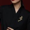 Chinese Zodiacs Shape Brooch Sparkling Dragons Zircon Lapel Pins for Women Animal Themed Breastpins Stylish Accessory