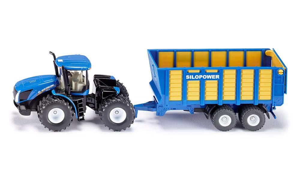 

Трактор SIKU New Holland з причепом для силосу SK1947 1/50