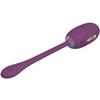 Œuf vibrant - PRETTY LOVE - DOREEN - Rechargeable - Silicone violet - 12 fonctions de vibration