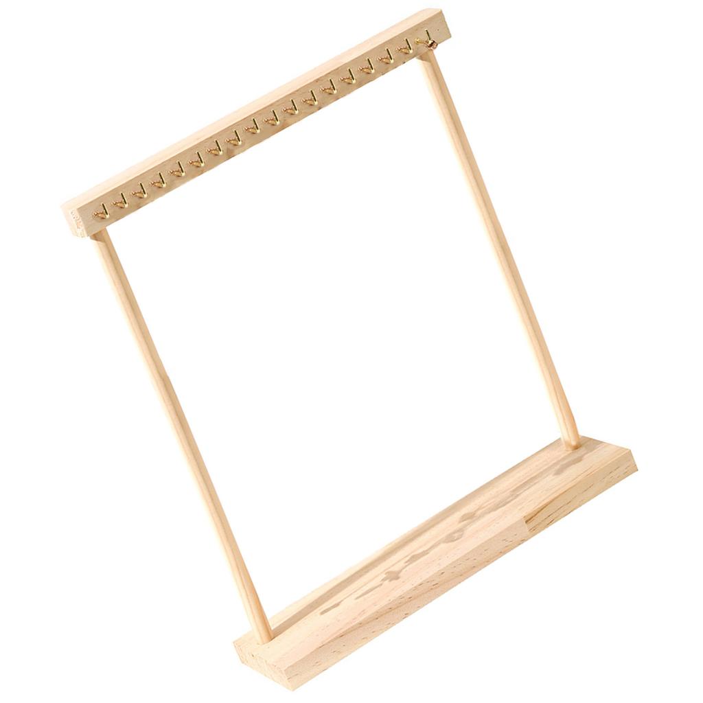 Elegant Wood Jewelry Holder Wood Necklace Display Stand Rack Stylish Jewelry Organizers for Professional Use