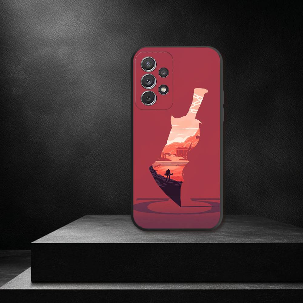 Game G-God of W-War Game Phone Case For Samsung S 26,25,24,23,22,30,21,10,9,Ultra,Plus,Lite,FE,4,5G Black Soft Case