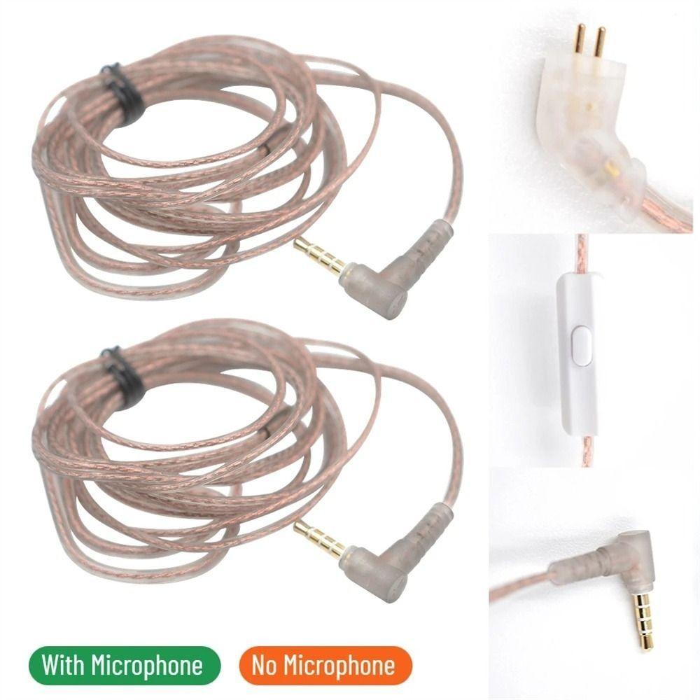 Pin Oxygen-Free Copper Upgrade Twisted Cable High-Purity In Ear Cable 2Pin Headphone Cord KZ Earphones Cord ZS10 Earphone Wire