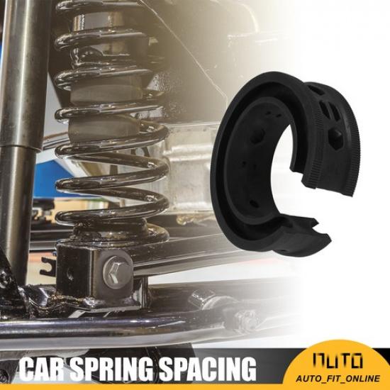 TWO Black Car Coil Spring Rubber Buffer Universal E Type For Ford For Chevy