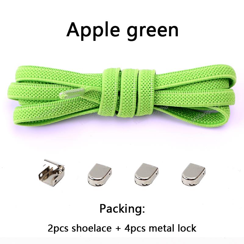 No tie Shoe laces Elastic laces Sneakers Flat Shoelaces without ties Quick Shoelace for Shoes Kids Adult One Size fits All Shoes