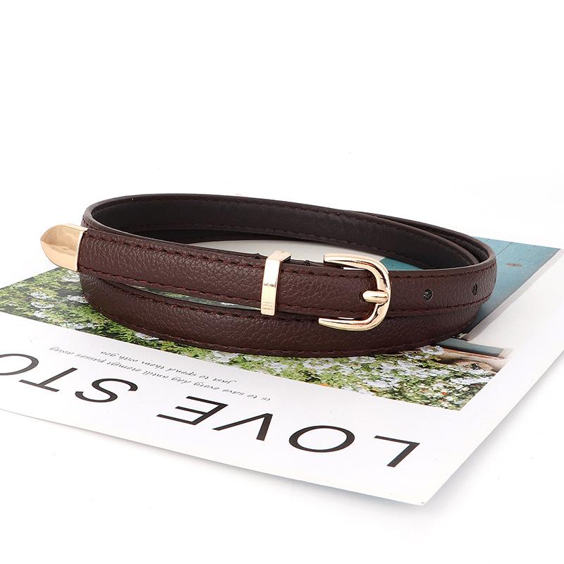 Gold Buckle Versatile Casual Needle Buckle Jeans Belt For Trendy Daily Fashion