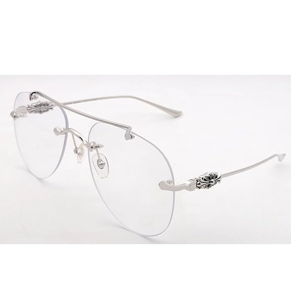 RSINC Ochelari de vedere fără ramă pentru bărbați CADRU ARGINTIU Rame pentru Școală de Modă & Sport DD-SK 63-18-138 CH DD-SK