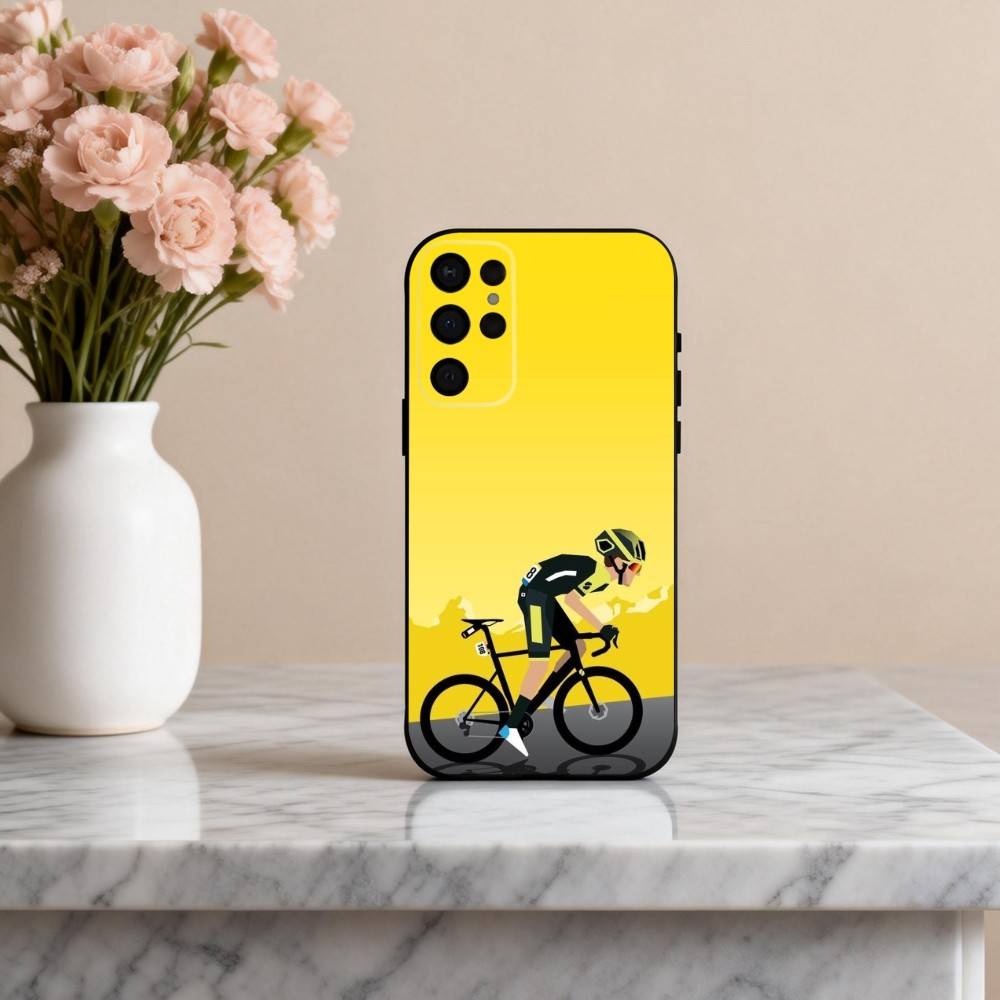 T-Tour De France B-Bike R-Rainbow Phone Case For Samsung S25,24,23,22,30,21,10,9,Ultra,Plus,Lite,FE,4,5 G Soft Black Case