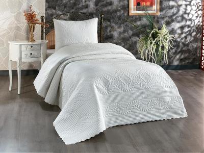 Sena New Season Bed Cover Set, 2 Pcs, Coverlet 180x230 Pillowcase 50x70 Cm Self Patterned Single Size