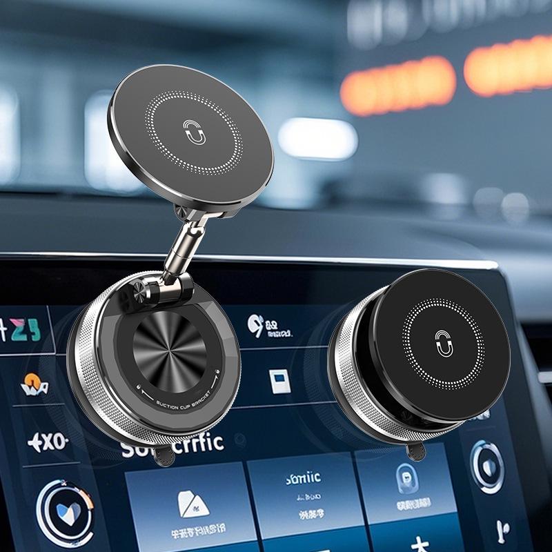 Car Vacuum Magnetic Dashboard Mount - Rotating, Multi-functional Phone Holder