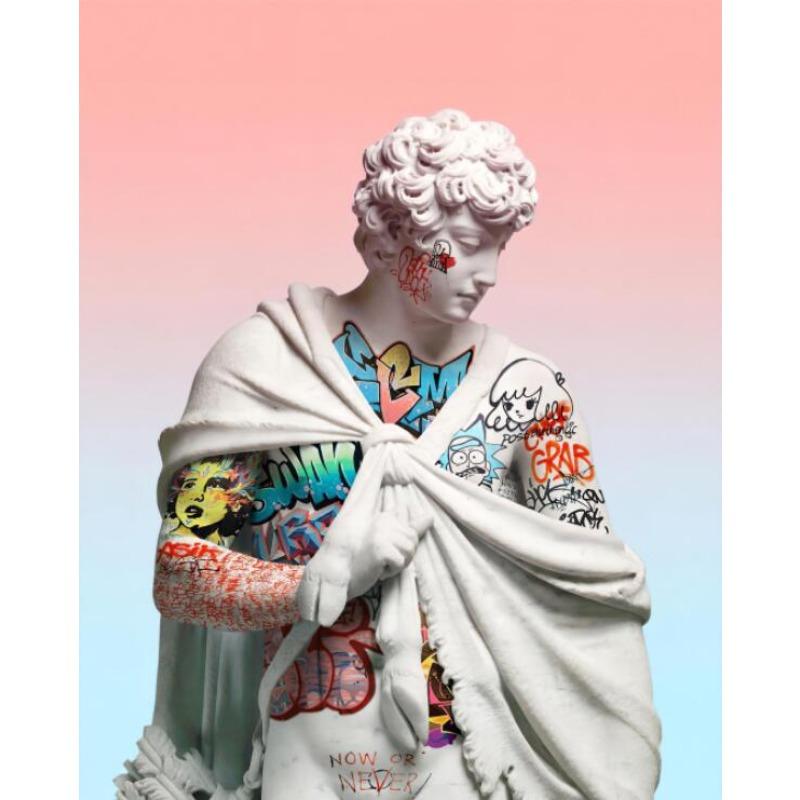 Famous Painting Funny David Portrait Sculpture Canvas Paingtings Wall Art Living Room Bedroom Mural Decorative Poster and Prints