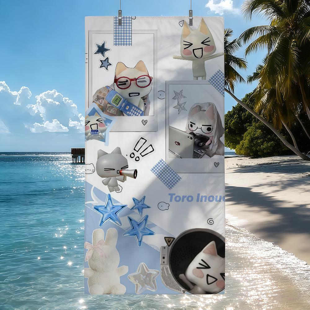 Cartoon cute Inoue Toro Towel Drying Bath Towel Applicable To Light Swimming Camping Yoga Beach Out