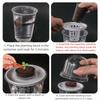 Plastic Material Hydroponic Seed Planter Pots Reusable Durable Seedling Baskets Transparent Plastic Cups Windowsill Gardening