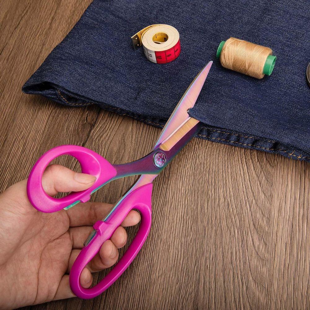 Professional Left Handed Scissors Fabric Scissors  Leather Dressmaking Tailoring Quilting Office