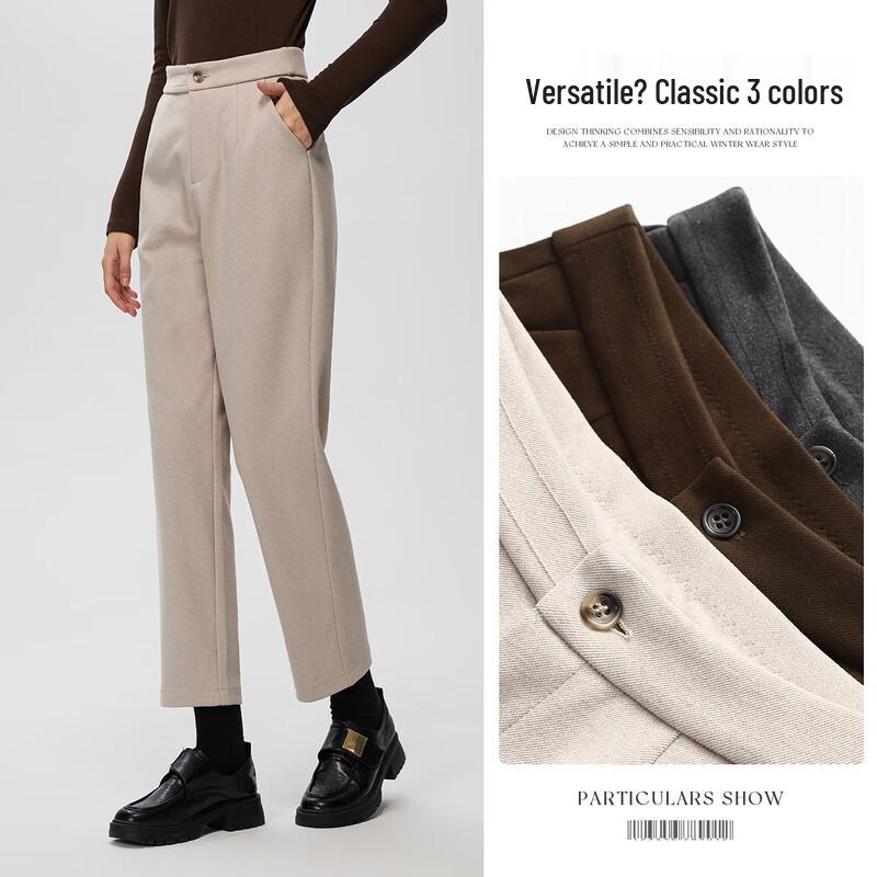 Women's High-Waist Slim Casual Long Pants