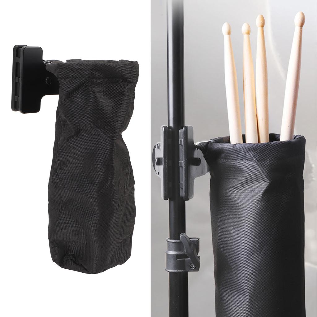 Drumstick Holder Bag with Detachable Clip Oxford Cloth Storage Bucket Organizer for Drum Sticks Mall
