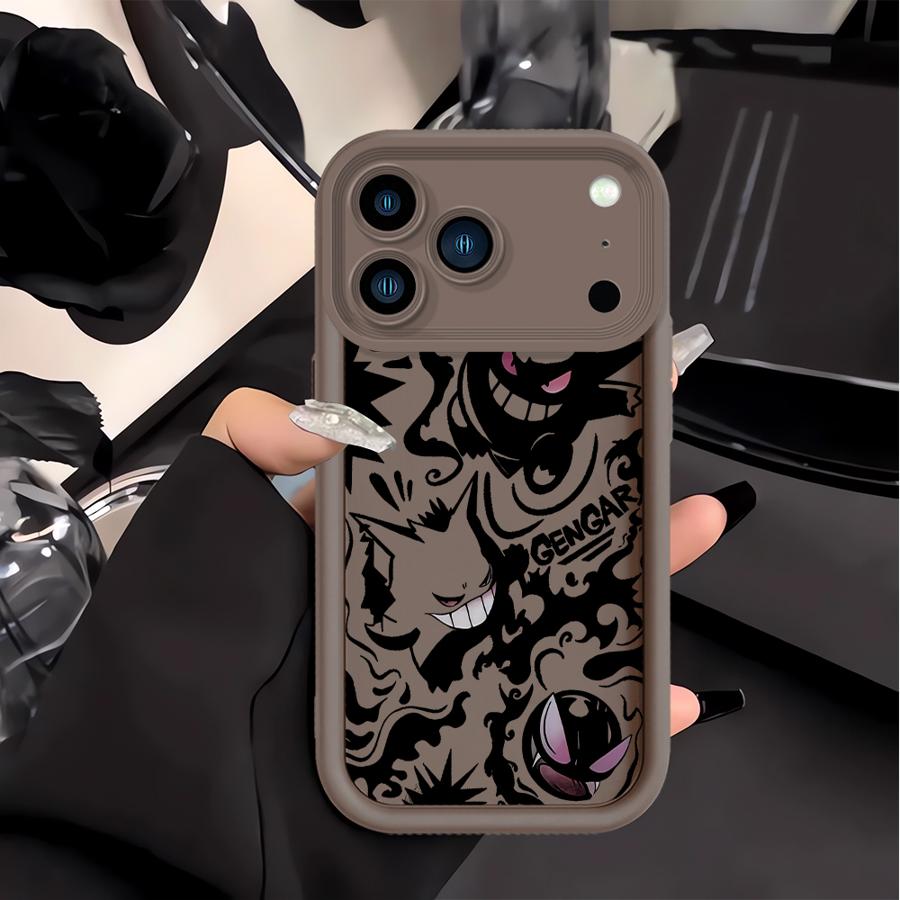 Pokemon Gengar Phone Cover Case for Apple iPhone 17 Pro Max 16 11 15 XS 14 Plus XR Air 13 Mini 16e 12