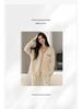 2025 Women's 100% Pure Cotton Pajamas: Long Sleeve Plus Size, Solid Color, Wearable Outside - Perfect for Autumn and Spring.