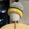 Fair Isle Color blocked Wind Dopamine Autumn and Winter Knitted Men's and Women's Warm Woolen Hats To Protect Against Cold and Ear Protection
