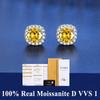 D VVS1 Moissanite Stud Earrings For Women Pass Diamond Tester Pen S925 Platinum Plating Moissanita With 2 GRA Certificates