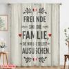 2 Stück 2D-Flachdruck Party-Fenstervorhänge Freunde Familie Wir Wählen 100% Polyester Ohne Strom Geburtstagsparty Perfekt