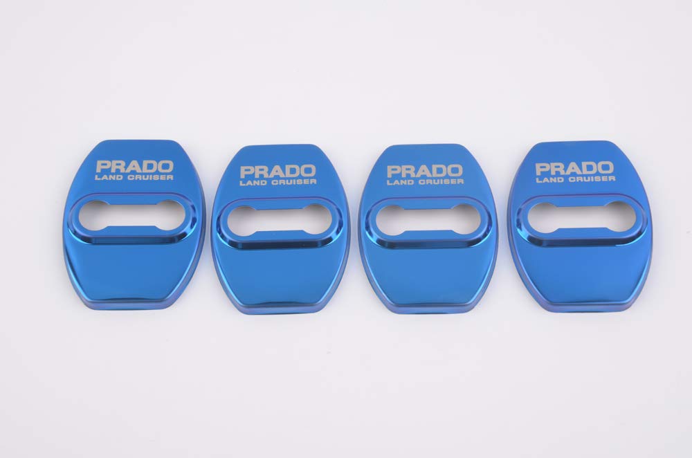 Land Cruiser Prado 150 Series Door Striker Stainless Steel Cover Metallic Custom Dress Up