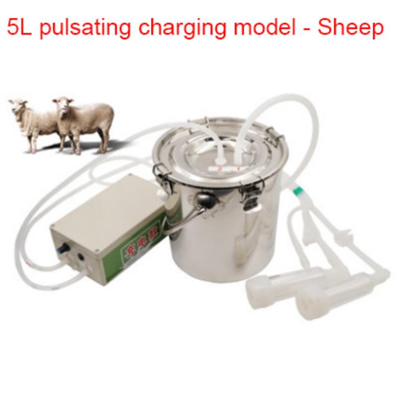 3L/5L dojící stroj automatický elektrický a pulzační pro farmy krávy kozy ovce vakuové čerpadlo nerezové vědro na dojení