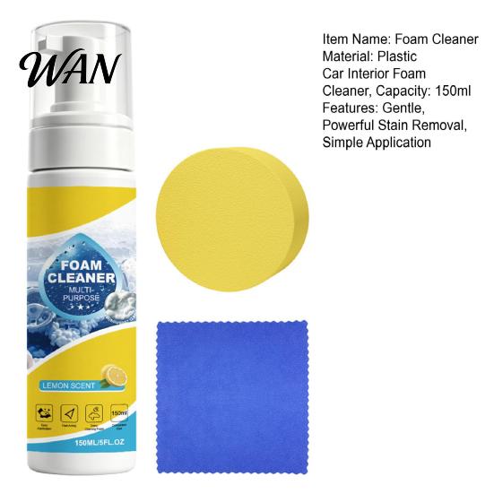Interior Car Surface Cleaner Foam Fresh Aroma Gentle Protection Removes Stains Easy Use Efficient Cleaning Multipurpose Care Gift for Drivers
