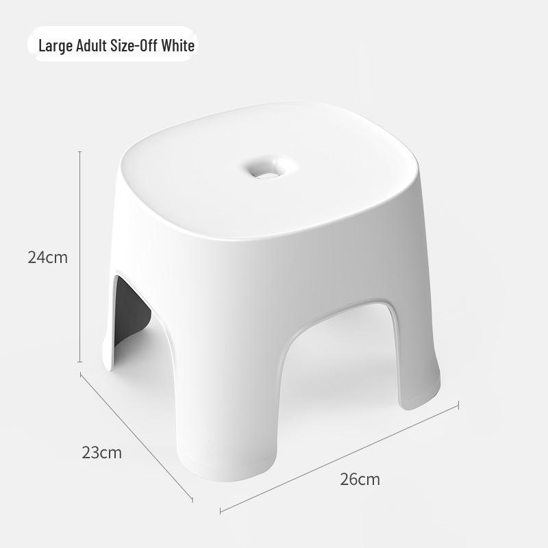 Thickened Non-slip Plastic Footrest Stool for Kids and Adults - Ideal for Bathrooms and Entryways