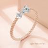 MOONLIGHT Classic Design Exquisite Cheetah Zircon Bracelet for Women Braided Leather Bracelet Quality Banquet Couples Gift