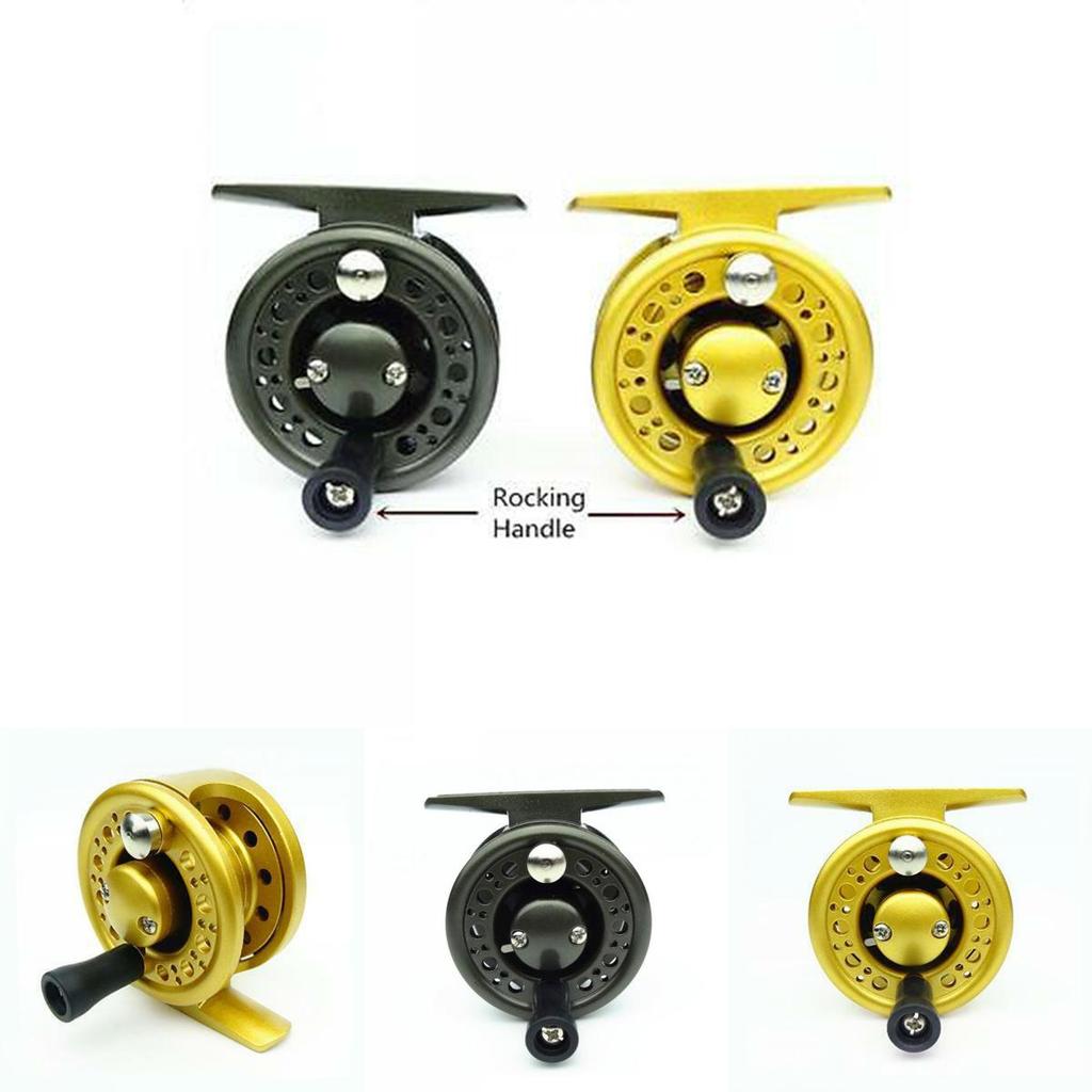 Lightweight And Durable C60 Aluminum Fly Fishing Ice Fishing Reel For Left And Right Handed