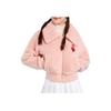 New MLB Cropped Coats Women's Pink 3FFDH0126-43COL